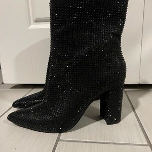 Mix No.6 sparkly black boots